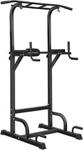 BangTong&Li Power Tower, Pull Up Bar Dip Station/Stand for Home Gym Strength Training Workout Equipment - color: Black