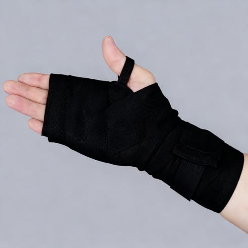 2Pack Kids Boxing Hand Wraps, Boxing Elastic Mexican Hand Wrap Elastic Wrist Compression Bandage Elastics Hands Wraps for MMA, Hands Protection for Boxings Gloves Under Mitts Wrist Protection, Black