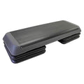 Ader 44'' Original Health Club Step, Aerobic Step, Gym Class Step, Platform with Risers - color: Gray -Platform & 4Risers