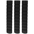 POPETPOP 3 Pcs Pull-up Bar Grips, Non-Slip Foam Tubing Grips, Thick Sponge Bar Adapter, Pull-up Sleeves for Strength Training Equipment (Black)