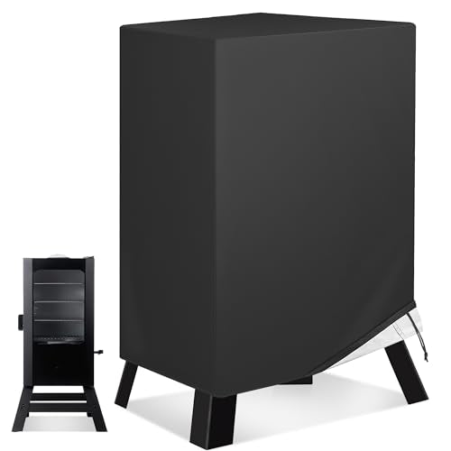 NEXCOVER Electric Smoker Cover 30 Inch - BBQ Grill Cover for Masterbuilt Smokers, Waterproof Barbecue Cover, 18.5" W x 17.5" D x 33" H, Outdoor Vertical Smoker Cover for Cuisinart, Dyna-glo. - size: 30" Vertical Smoker Cover
