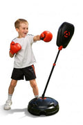 Punching Bag for Kids – Adjustable Boxing Bag with Stand & Gloves, Adjustable Height, Fun Training & Indoor/Outdoor Active Play, Durable Base – Kids Boxing Set for Ages 5+