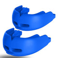 2Pcs Sport Mouth Guard Youth Adult, Mouthguard for Braces, Wrestling Mouthguards for Braces, No Boil Mouth Guard, Helmet Strap, Soft, Football Hockey Boxing,Taekwondo, Jujitsu Rugby - color: Blue