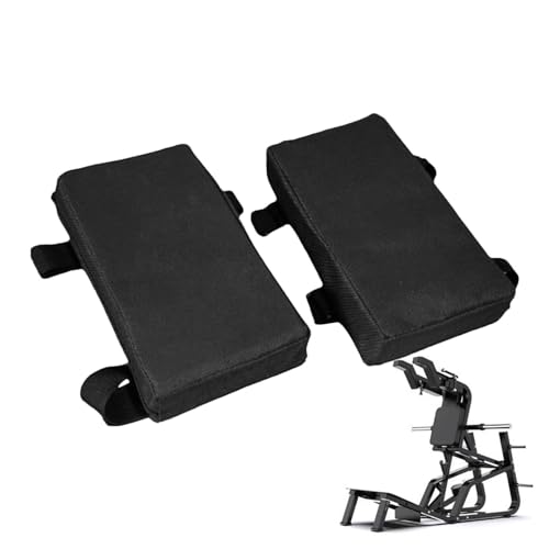 Hack Squat Shoulder Pads - Oxford Cloth Synthetic Rubber 20x11x4cm | Anti-Slip Support Cushion Gym Equipment | Attachment Barbell Pad Shoulder Protection For Home Gym Strength Training Athletes Usepro - color: Black