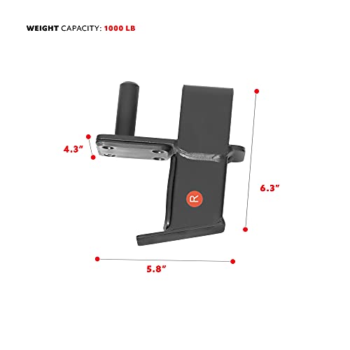 Sunny Health & Fitness Power Cage Squat Rack Attachments for Home Gym | Strength Training, Expanded Workout Variety, Durable Construction, Secure Fit, Quick Installation, Versatile Exercise Support - style: J-Hook