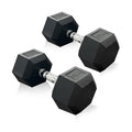 Rubber Hex Dumbbell, Multiple Weight Options 15-550 lbs | Premium Coated Free Weights Dumbbells for Home Gym Strength Training, Rack Not Included - color: 70LB pair