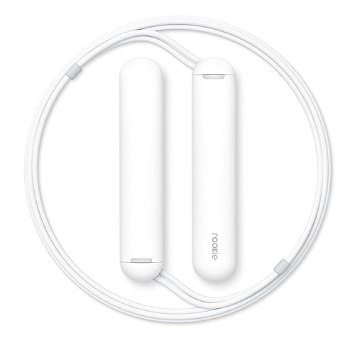 Tangram Smart Rope Rookie – Smart Jump Rope with Counter & App, Bluetooth Fitness Tracker, Adjustable Jump Rope for Weight Loss, Cardio, HIIT & Home Workouts - color: Black