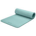 Retrospec Solana Yoga Mat Thick 1/2in Non-Slip Workout Mat with Nylon Strap - 72x24in Exercise Mat for Pilates, Stretching & Fitness - BPA Free, Easy Clean - color: Blue Ridge