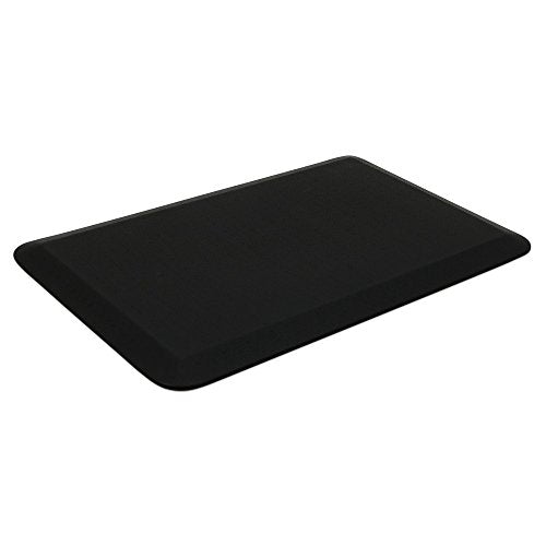 GelPro Elite Premier Anti-Fatigue Kitchen Comfort Floor Mat, 20x72", Trellis Grey Haze Stain Resistant Surface with therapeutic gel and energy-return foam for health & wellness - color: Sisal Black, size: 32"L x 20"W x 0.8"Th