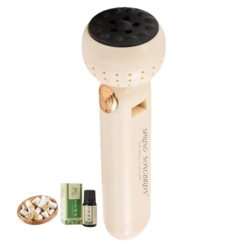 Upgraded Design Moxibustion Gua Sha Kit with Natural Bian Stone, Moxa Herbal Skincare | Stone Massage Kit for Relaxation & Self-Care