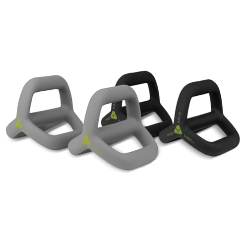 TRX YBell Neo Series 3-in-1 Kettlebell, Dumbbell and Push Up Bar Workout Equipment | Commercial Grade Neoprene Coated Surface | Perfect for Strength Training & Conditioning Workouts | Bundle - size: 15.8lbs 4-Piece Kit