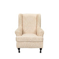 NILUOH Wingback Chair Slipcover 2 Pieces, Stretch Spandex Wingback Chair Covers Washable Slipcover for Wingback Armchairs Non-Slip Furniture Protector with Elastic Bottom for Living Room - color: 7