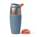 Promixx Pursuit Stainless Steel Shaker Bottle - 32oz Lightweight Metal Protein Mixer with Snap-Fit Agitator for Smooth Shakes - Leak-Proof Gym Shaker Cup for Fitness & Travel - Midnight Blue - color: Midnight Blue, style: 32oz