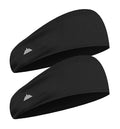 Tough Headwear Mens Headband | Sweat Headbands for Men Women Working Out Running Sports – Athletic Sweat Band Exercise - color: (2 pack) Black