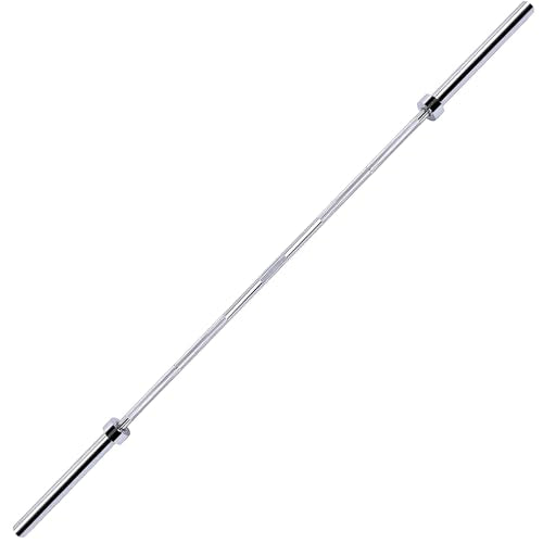 Fitvids 2 Inch Olympic Barbell Bar, 5/6/7 Feet Bar with Collar for Home Gym Strength Training, weight lifting, Bench Press, 700 LB Capacity - style: 7-Foot