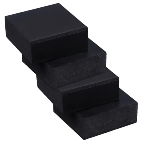 Homoyoyo 4pcs Home Furniture Cushion Exercise Mats for Floor Thick Rubber Shock Absorber Pad for Couch Pads