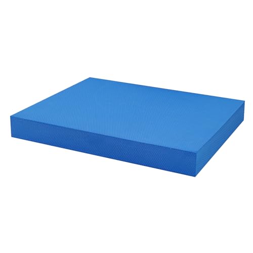 Exercise Balance Pad，High-Density Balance Foam Mat for Physical Therapy Equipment & Strength Stability Training, Slip Resistant TPE Mat for Yoga, Pilates, Meditation,Chair Cushion - color: Blue-19.7" x 15.7" x 2.4"