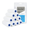 Mister Rui Foam Paint Roller - Small Paint Roller, Mini Paint Roller & Paint Roller Cover 4 inch for Painting Walls, Cabinets, Cupboards, Doors - color: 10 Pcs 4" Double-rounded