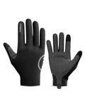 INBIKE Breathable Bike Gloves for Men Women, Full Finger Pad Cycling Gloves, Touchscreen Reflective Mountain Biking Bicycle - color: Black, size: Small (Hand Circumference 7-7.25inch)