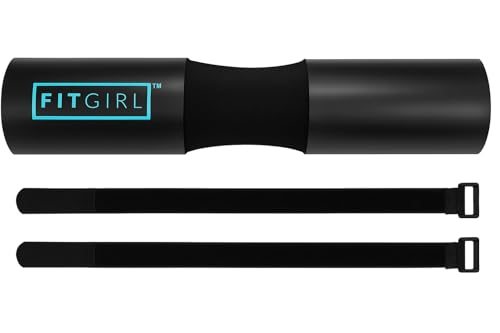 FITGIRL - Squat Pad and Hip Thrust Pad for Leg Day, Barbell Pad Stays in Place Secure, Thick Cushion for Comfortable Squats Lunges Glute Bridges, Olympic Bar and Smith Machine - color: Black Mint (Premium)