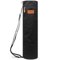 Yoga Mat Bag for Women & Men, Full-Zip Canvas Pilates Bag with Pockets | Lightweight Yoga Mat Carrier with Adjustable Shoulder Strap, Fits 1/4 & 1/3 Inch Thick Mats, for Studio Gym Travel Workout - color: Black-1