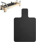 QCWN Non-Slip Pilates Reformer Mat Cover, 39" x 24" Pilates Machine Towel with Headrest Cutout, 0.8mm Sweat-Wicking Micro-Suede Foldable Mat for Female Pilates Enthusiast Exercise Matfor Pilate Training Yoga - color: Black
