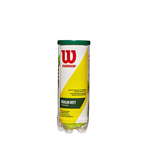 WILSON Championship Tennis Balls - size: 4 Can Pack (12 Balls), style: Regular Duty