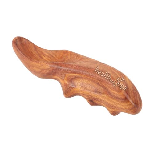 SoulGenie HealthAndYoga™ NatureSooth Handcrafted Wood Thumb Saver Massager - Effective Deep Tissue, Point & Trigger Point Massage for Pain Relief - Skin Friendly and Earth-Friendly Hand Massager Tool