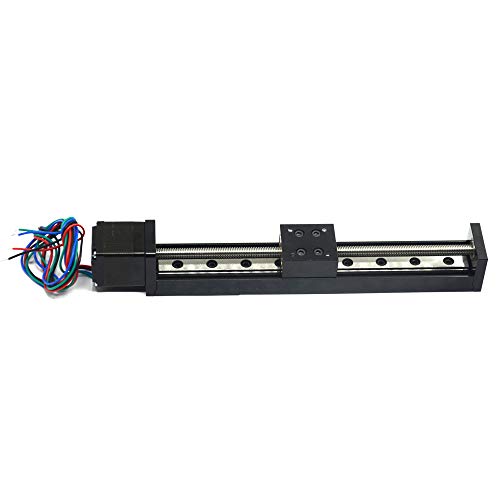 1PCS Mini Linear Rail Guide Slide Actuator T6x1 Lead Screw with NEMA11 Stepper Motor,150mm Effective Stroke Length for DIY CNC Router Parts X Y Z Linear (Size:150mm) - size: 150mm