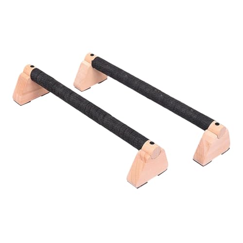 1 Pair Push Up Bar Wooden Parallettes Handstand Stand Grips Heavy Duty Nonslip Ergonomic Support Suitable for Home Gym Workouts - size: 30cm