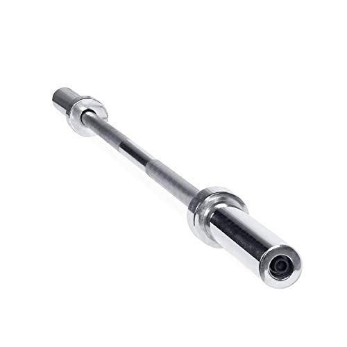 CAP Olympic Barbell - 5FT, 6FT, & 7FT Strength Training Weight Bars, Multiple Options - size: 5 ft (60") - Chrome, style: Classic