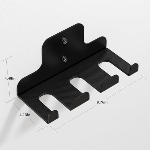 XZHXFX Barbell Wall Holder,Single Barbell wall Mount Hanger,Garage Gym Bar Wall Rack,Vertical Olympic Hanger wall Mount Rack,Space Saving Gym Accessory,Holds Under 33mm Bar Size(Black) - color: Black 3 hook