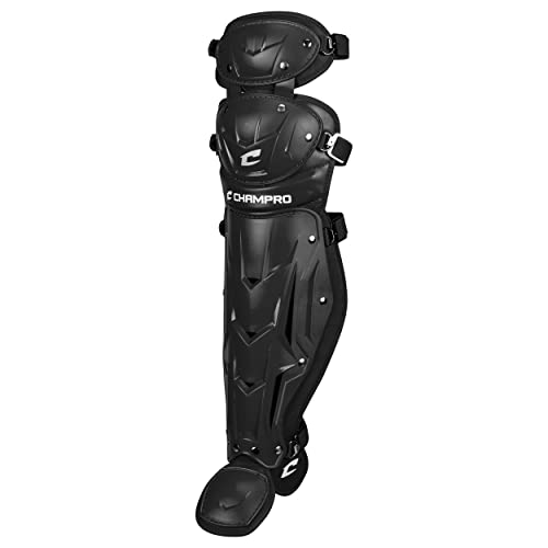 Champro Optimus MVP Double Knee Leg Guard - color: Black, size: 16.5"