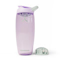Promixx Pursuit Protein Shaker Bottle, 32 oz Silent Snap-Fit Shaker Cup for Lump-Free Shakes, Leak-Resistant Ecozen Gym Bottle with Measurement Marks for Fitness, Travel, Lilac - color: Lilac, style: 32oz