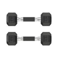 HANDBODE Rubber Encased Hex Dumbbell Pair, 2.5-65 lb | Non-Slip Handle Design for Secure & Comfortable Grip, Hand Weights for Strength Training, Fitness & Home Gym - size: 6 lb, Pair, style: Comfort Grip
