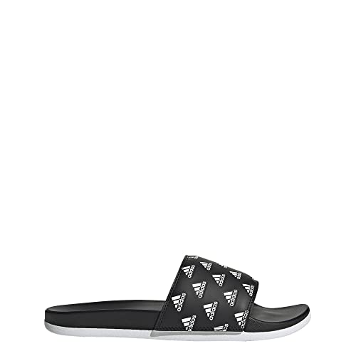 adidas Women's Adilette Comfort Slides - color: Core Black/White/White, size: 16 Women/15 Men