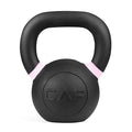 WF Athletic Supply Powder Coated Kettlebells, Black Matte Kettlebell Weights for Strength Training, Conditioning and Functional Fitness, LB and KG Markings - color: b. 18 LB