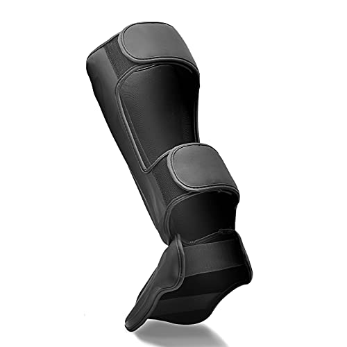 MMA Martial Arts Shin Guards – Padded, Adjustable Muay Thai Leg Guards with Instep Protection for Kickboxing/MMA Training and Sparring – Professional MMA Equipment - color: Black, size: Small