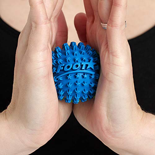 Body Back Foot Star® Massager Ball and Plantar Fasciitis Roller - Soothe Foot Stress, Discomfort, Aches, & Tightness (2-Inch, Blue) - style: Single