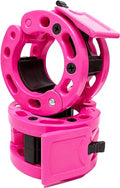 Clout Fitness Olympic Barbell Clamps Collars Quick Release Pair of Locking Weight Clips Fit 2 Inch Barbell for Weightlifting - color: Pink, style: Classic Quick Release