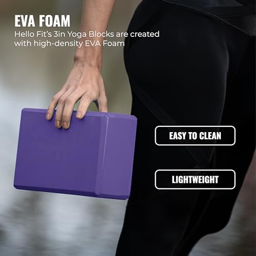3 in Foam Bulk Yoga Blocks, 10 Pack - color: Purple