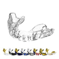 OPRO Instant Custom-Fit Mouthguard – Dentist Level Gum Shield Adult and Kids – OPRO Mouth Guard Boxing and MMA, Self-Fit Gum Shield Rugby – Maximum Protection with Dental Warranty (Clear/White) - color: Clear/White, size: Adult (10+)