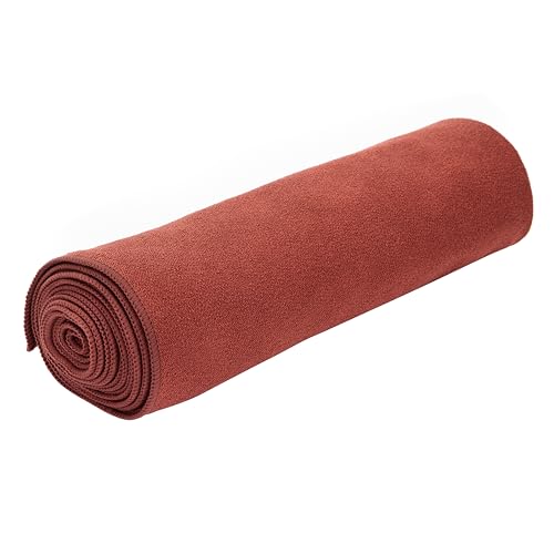 Yoga Mat Towel - Double Sided Microfiber Yoga Towel - Sweat Absorbent Non Slip Hot Yoga Towel - Lightweight, Quick Drying Pilates Towel - 73" x 26", Sedona - color: Sedona