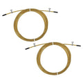 PATIKIL Speed Jump Rope Replacement Cable, Professional Skipping Rope Steel Wire Replace for High Speed Jump Ropes - color: Gold Tone