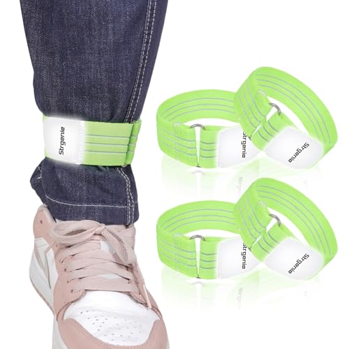 Cowboy Boot Straps, Adjustable Elastic Pant Leg Straps for Biking, Fishing, Hiking, Wading etc. - color: Green-4pcs