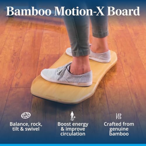 UPLIFT DESK Motion-X Balance Board - 27" Ergonomic Wobble Board for Standing Desks, Anti-Fatigue Support for Core Engagement & Stability - style: Motion-X with Comfort Mat
