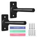 EVERYMATE Weight Plate Rack, Wall Mount Weight Plate Holder for Bumper Plates, Max Weight Capacity 330 lb, Home Gym Organizer - size: 1-inch-2Pack