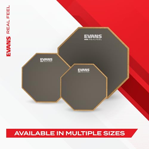 Evans RealFeel Folding Bass Pedal Practice Pad - Kick Drum Practice Pad - Fits Single and Double Pedals - Realistic Rebound - style: Bass Pedal