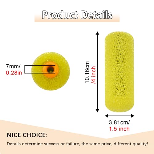 8 Pcs Textured Paint Roller Covers, 4 inch Medium Textured Brushes | Foam Drywall Texture Paint Rollers, House Paint Roller Covers for Art Painting Walls Ceilings - size: 4",8pcsMEDIUM