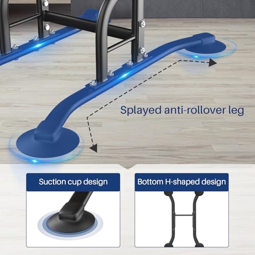 BangTong&Li Power Tower, Pull Up Bar Dip Station/Stand for Home Gym Strength Training Workout Equipment - color: Black-02